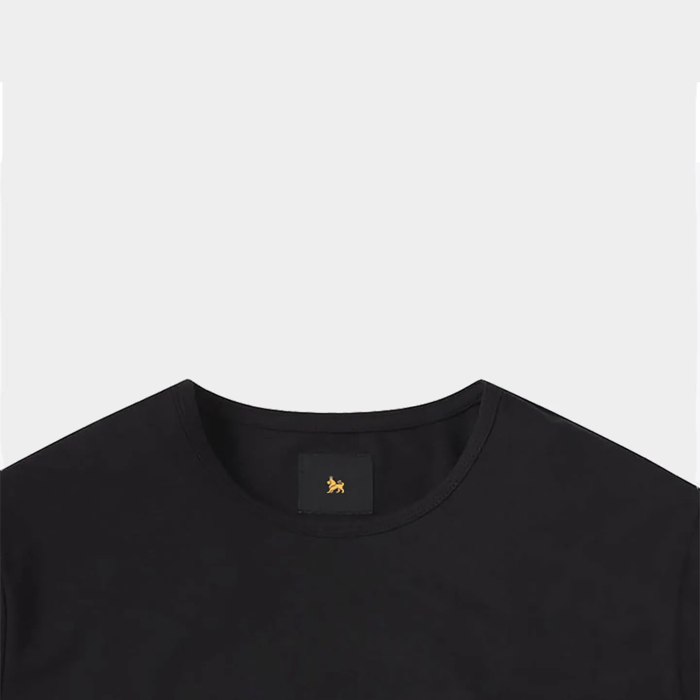 Premium Ribbed Neck Cotton Blend Fitted Blanks /  1 Color