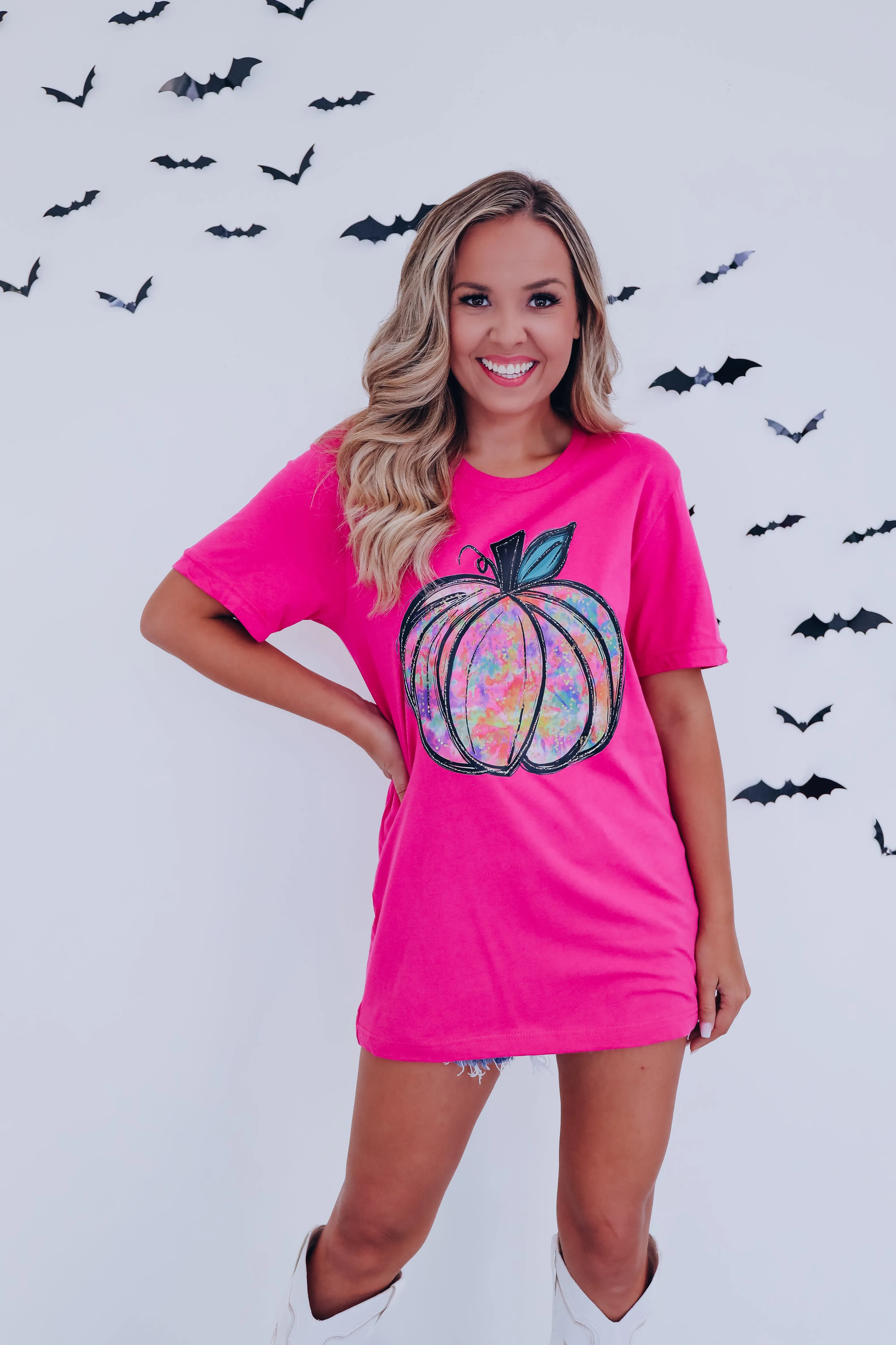 Psychedelic Pumpkin Graphic Tee S-3X