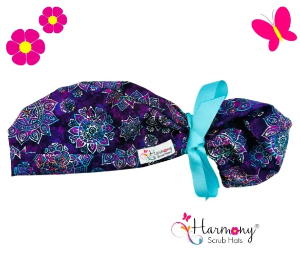 Purple Bliss Modern Pony™ Scrub Hat