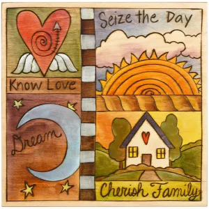 Quilt Style Plaque by Sticks, PLQ001-D70326