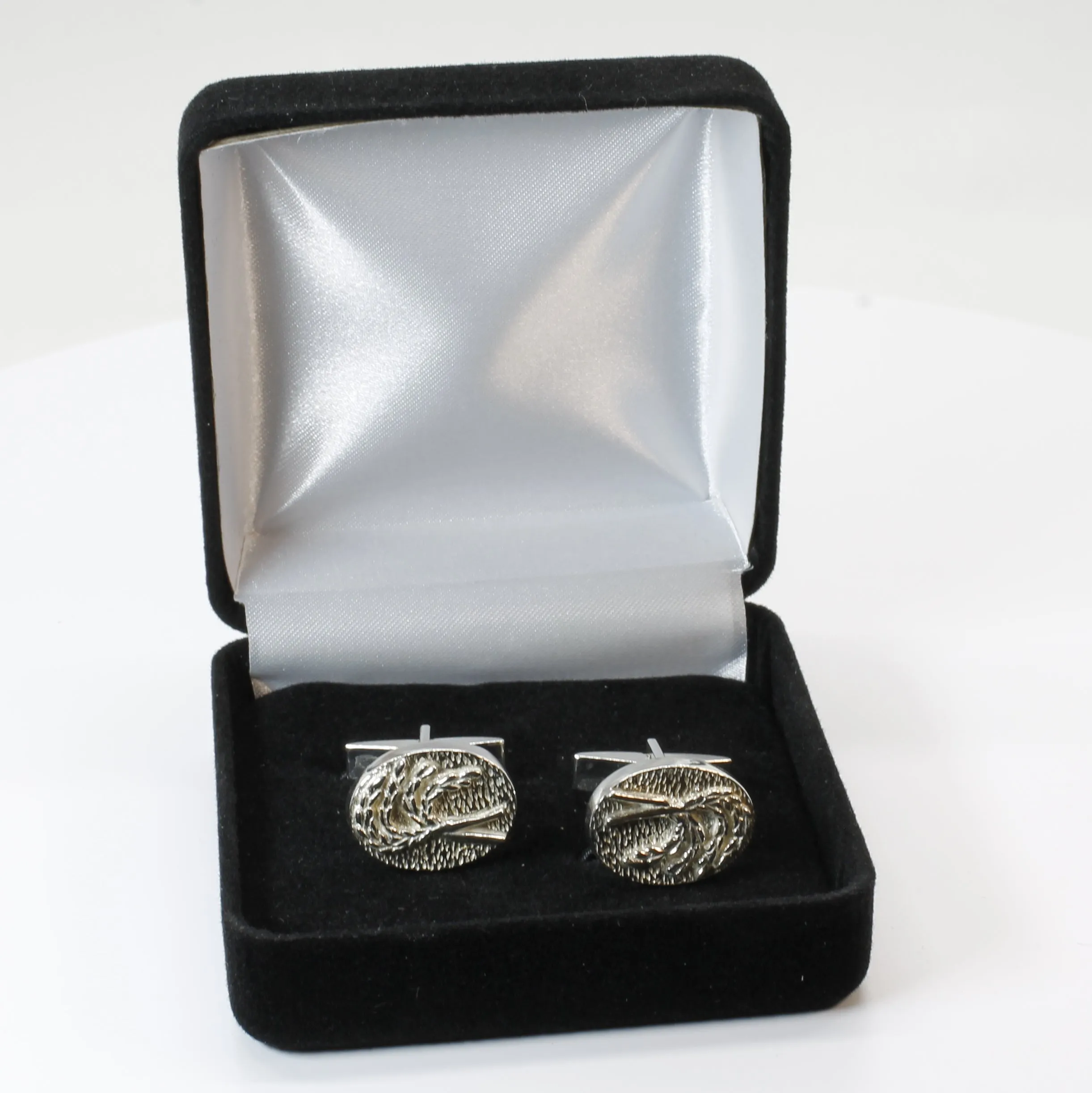 Rice Cuff Links for him with 925 Sterling Silver Heads of Rice