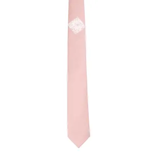 Rose Gold Skinny Tie With Swarovski Crystals