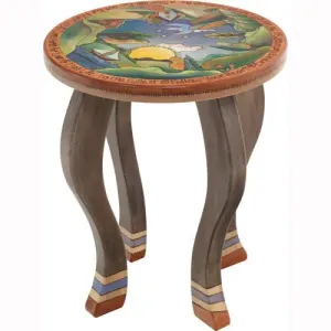 Round End Table by Sticks END002 D78194