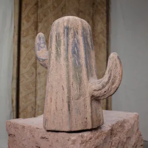 Saguaro Cactus, Vintage Terracotta Sculpture.