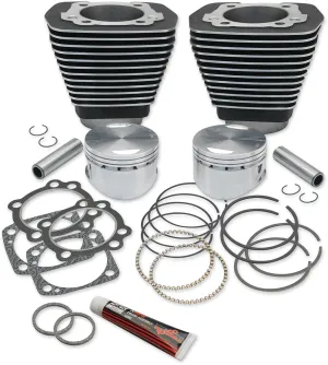 S&S Cycle 91-7702 96in. Big Bore Kit - Black Powder-Coat