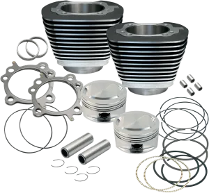 S&S Cycle 910-0204 95in. Big Bore Kit - Black Powder-Coated