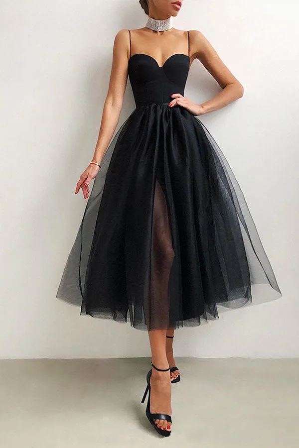 Satin Crisscross Backless Lace-up Dress