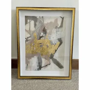 Series II Gold Leaf Abstract Framed Wall Art, 22x28