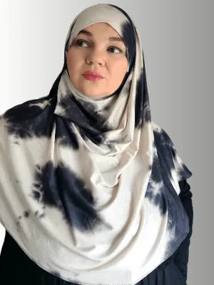 Shadow bloom instant jersey double loop hijab