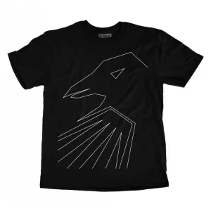 Shadow Thin Line T-shirt - Black