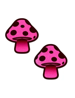 SHROOM NIPPLE PASTIES - NEON PINK