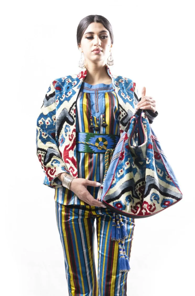 Silk Ikat Velvet Jacket