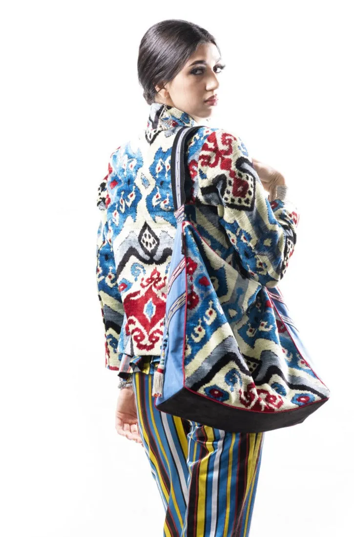 Silk Ikat Velvet Jacket