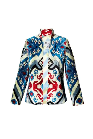 Silk Ikat Velvet Jacket