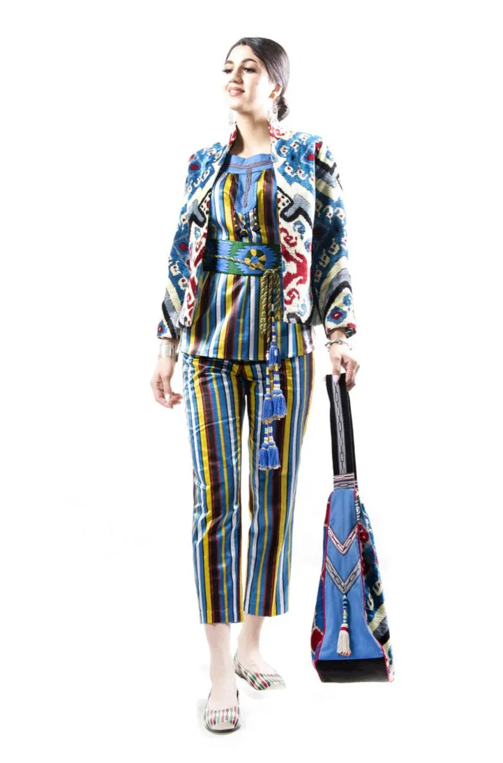 Silk Ikat Velvet Jacket