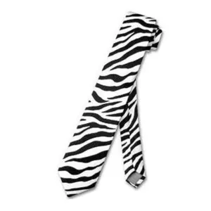 Skinny Tie Black & White Print