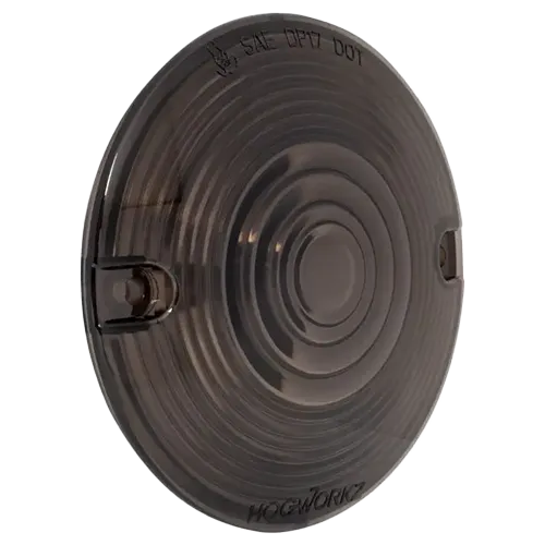 Smoked Turn Signal Pancake Style Lens Covers for Harley-Davidson®