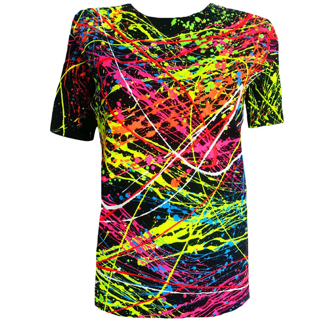 SPLAT UNISEX T-SHIRT BLACK