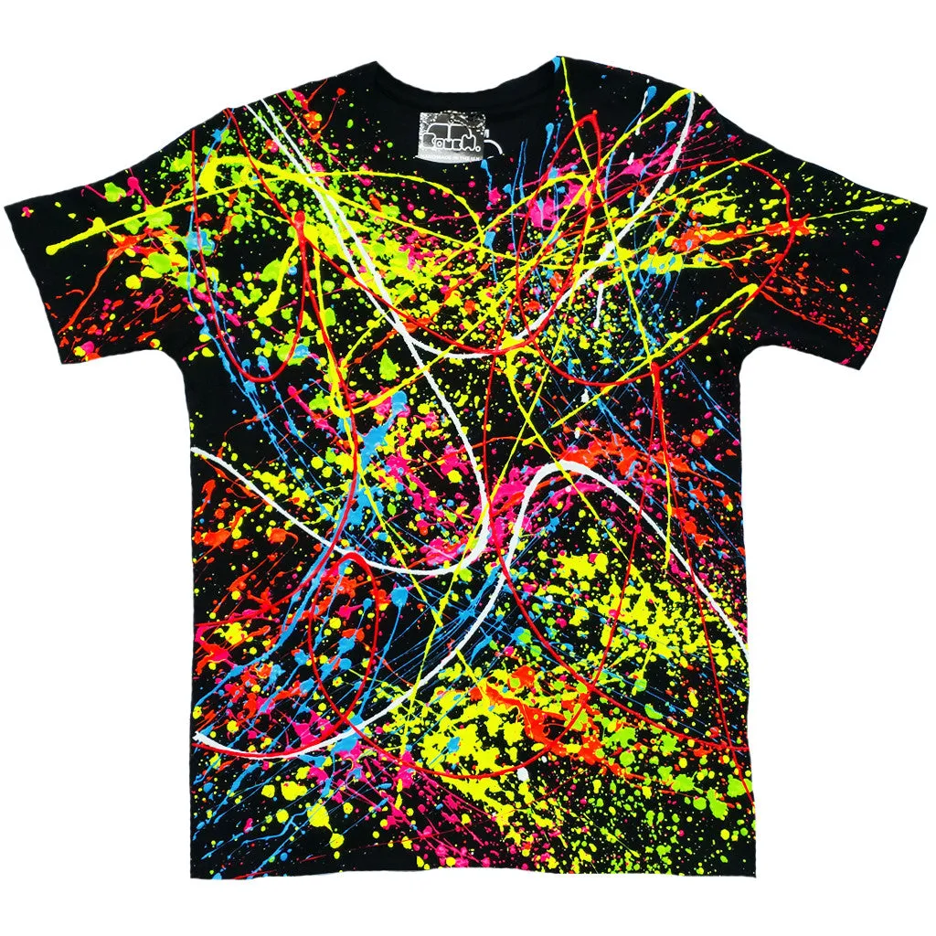 SPLAT UNISEX T-SHIRT BLACK