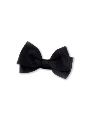 Stenstroms Black Silk Bow Tie, Pre-Tied