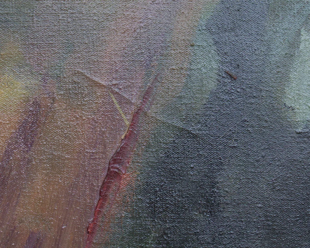 Steve Redman Signed 1965 Oil on Canvas Abstract Painting