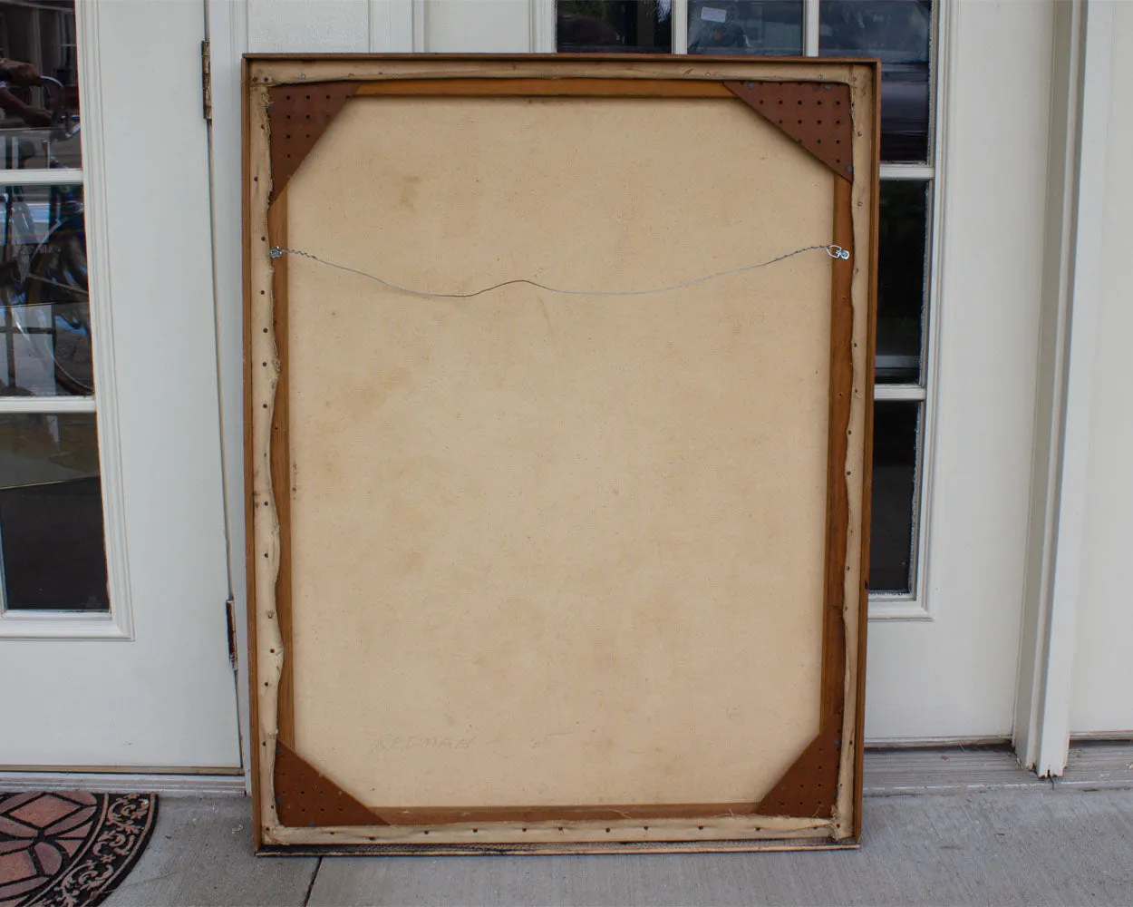 Steve Redman Signed 1965 Oil on Canvas Abstract Painting