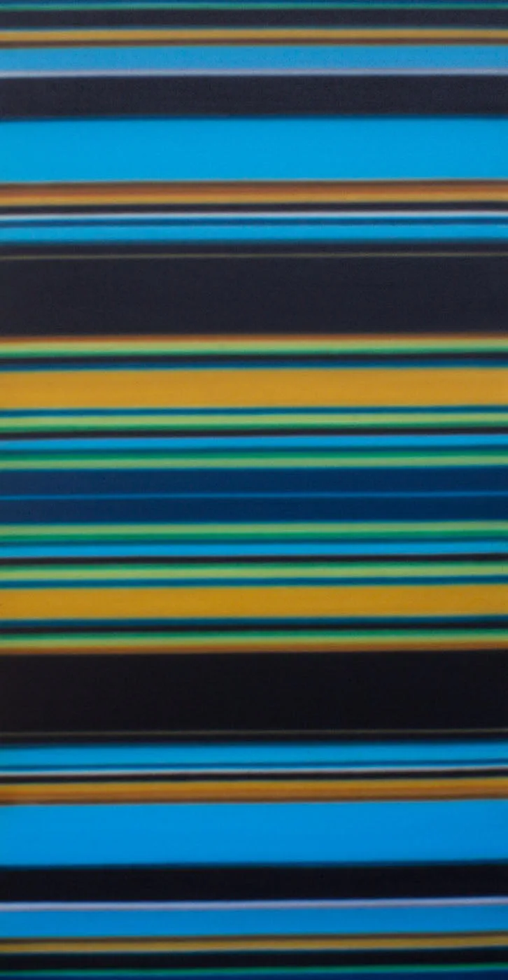 Steve Redman Signed 1978 “Rug #3” Acrylic on Canvas Airbrush Painting