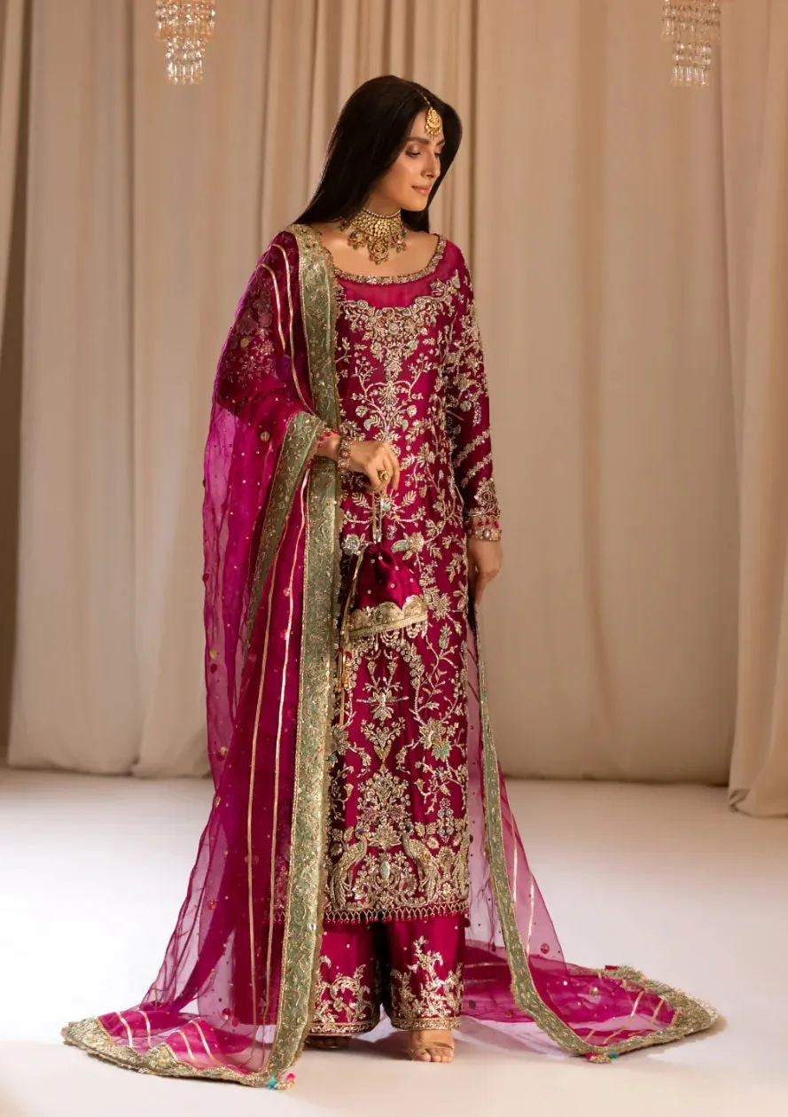 Tabya New Arrival Wedding Collection Hand Embroidered Raw Silk TABEER