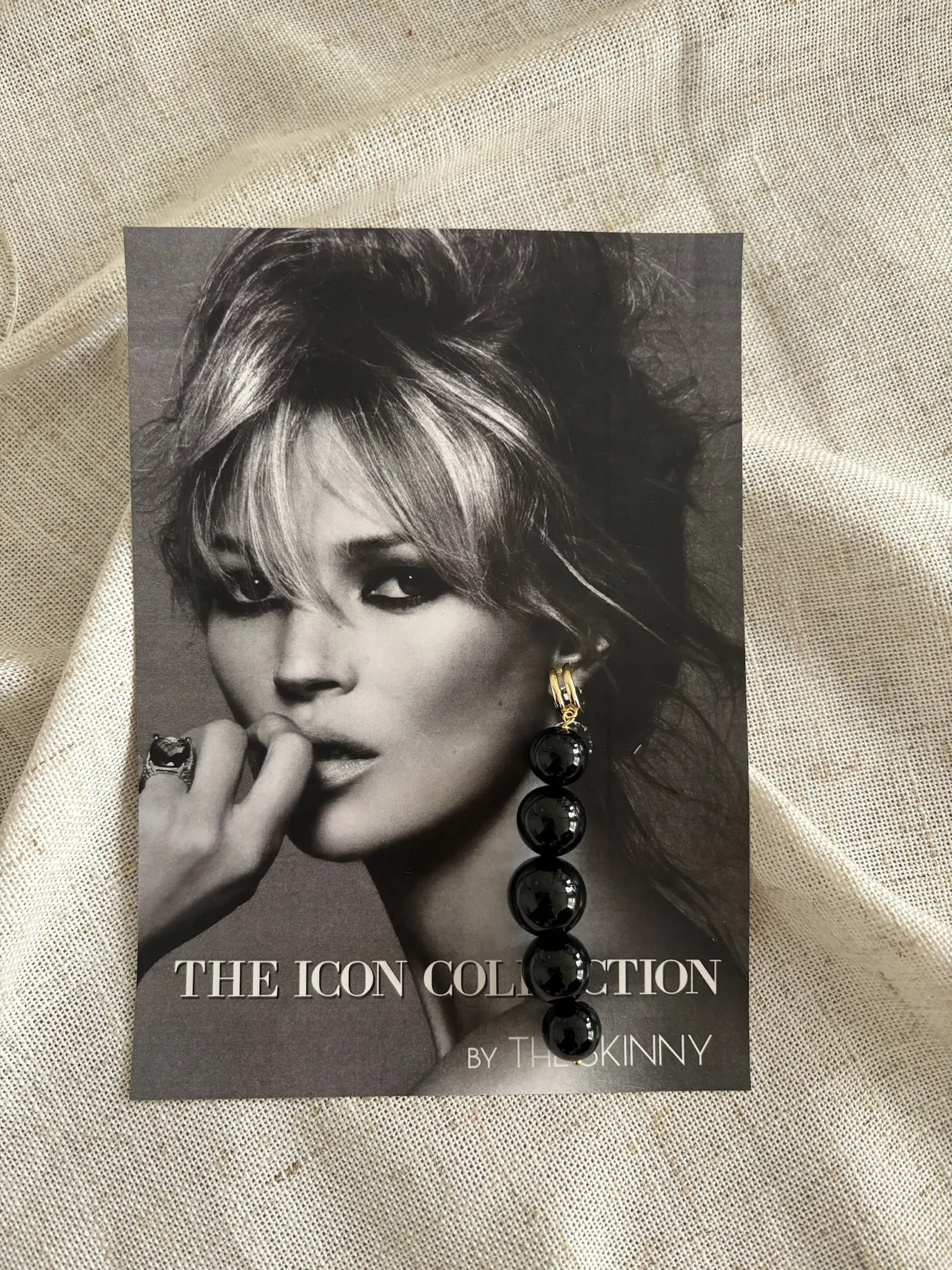 The Bardot Drop Earring - Onyx