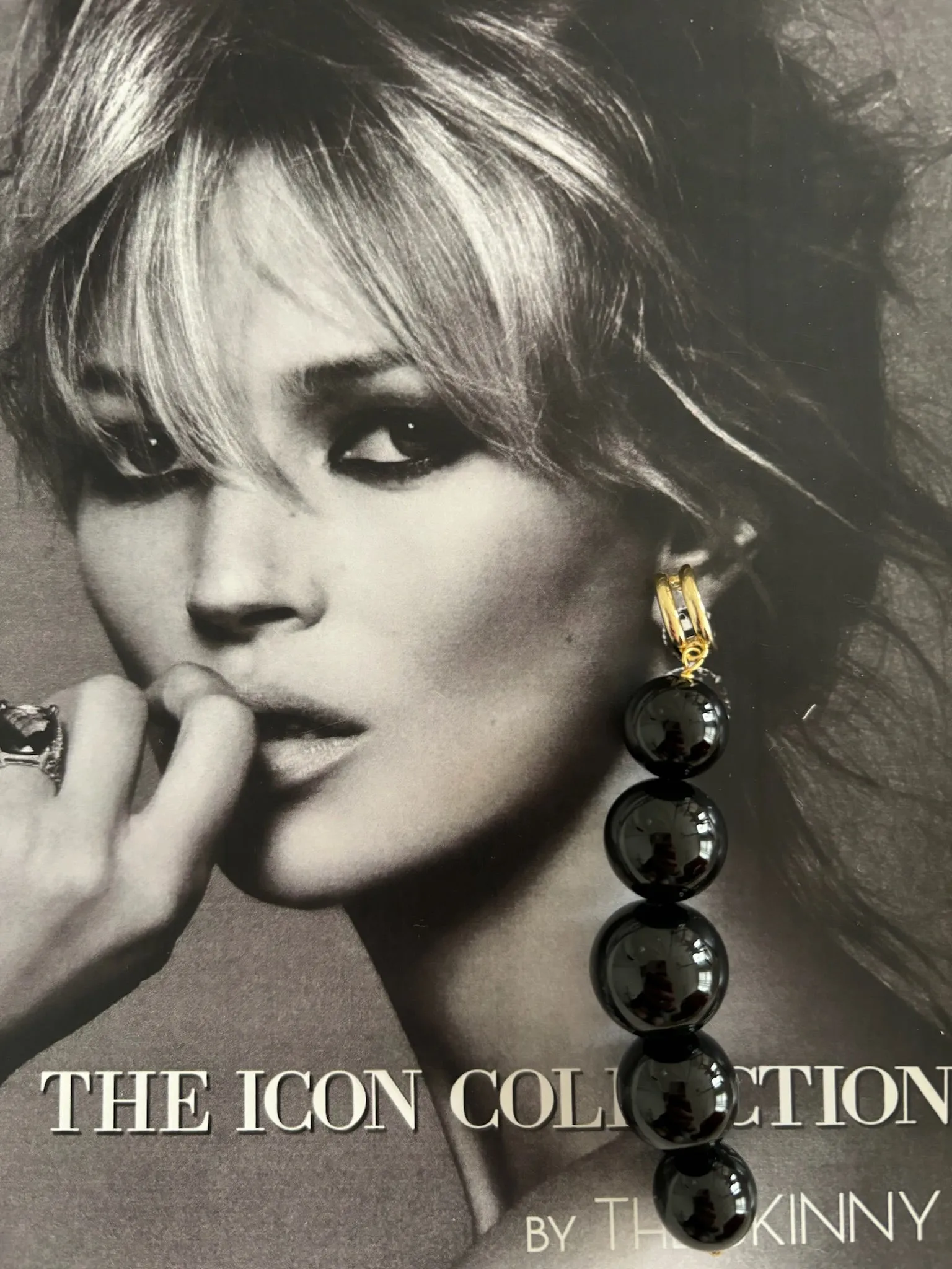 The Bardot Drop Earring - Onyx