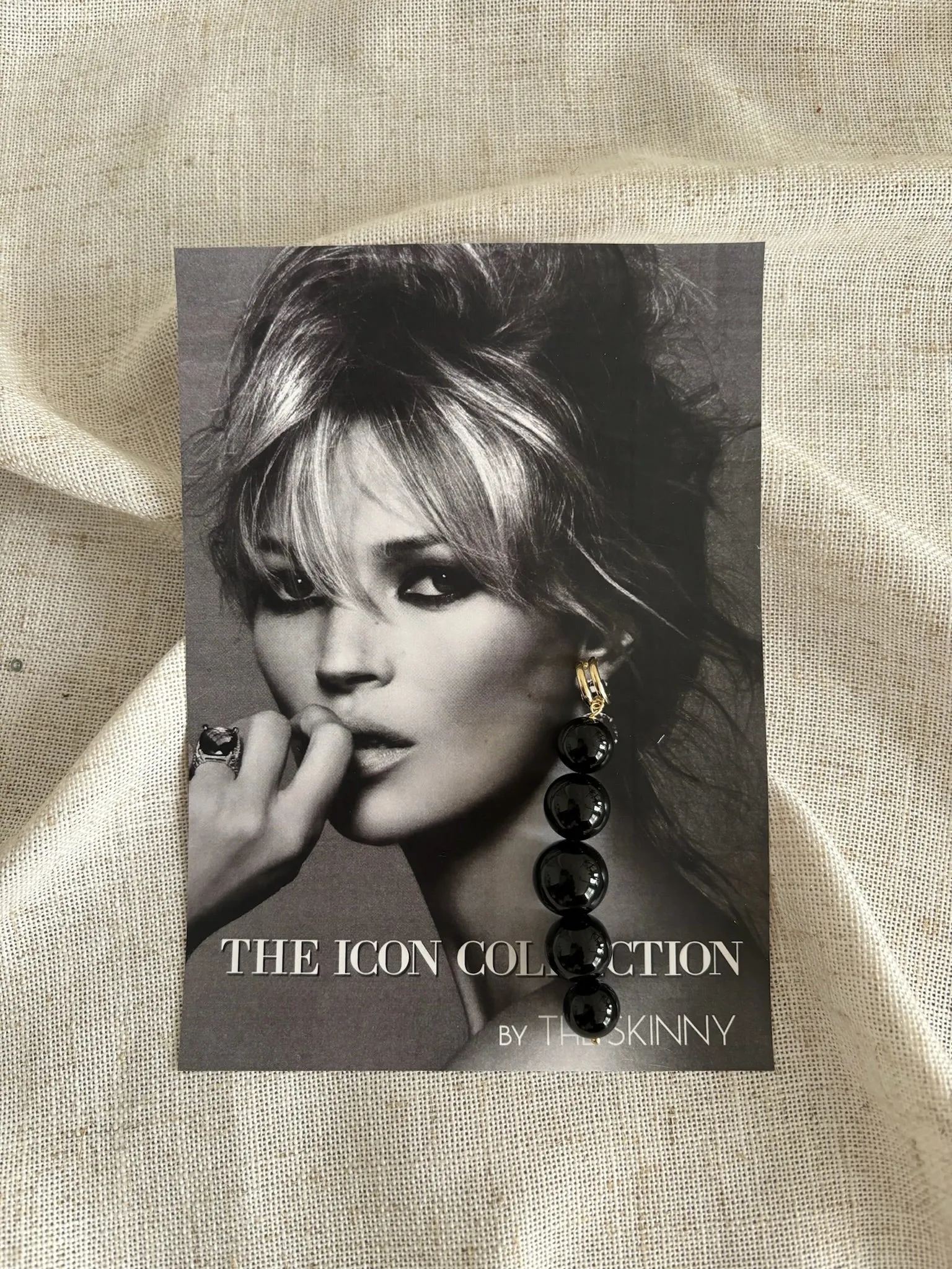 The Bardot Drop Earring - Onyx
