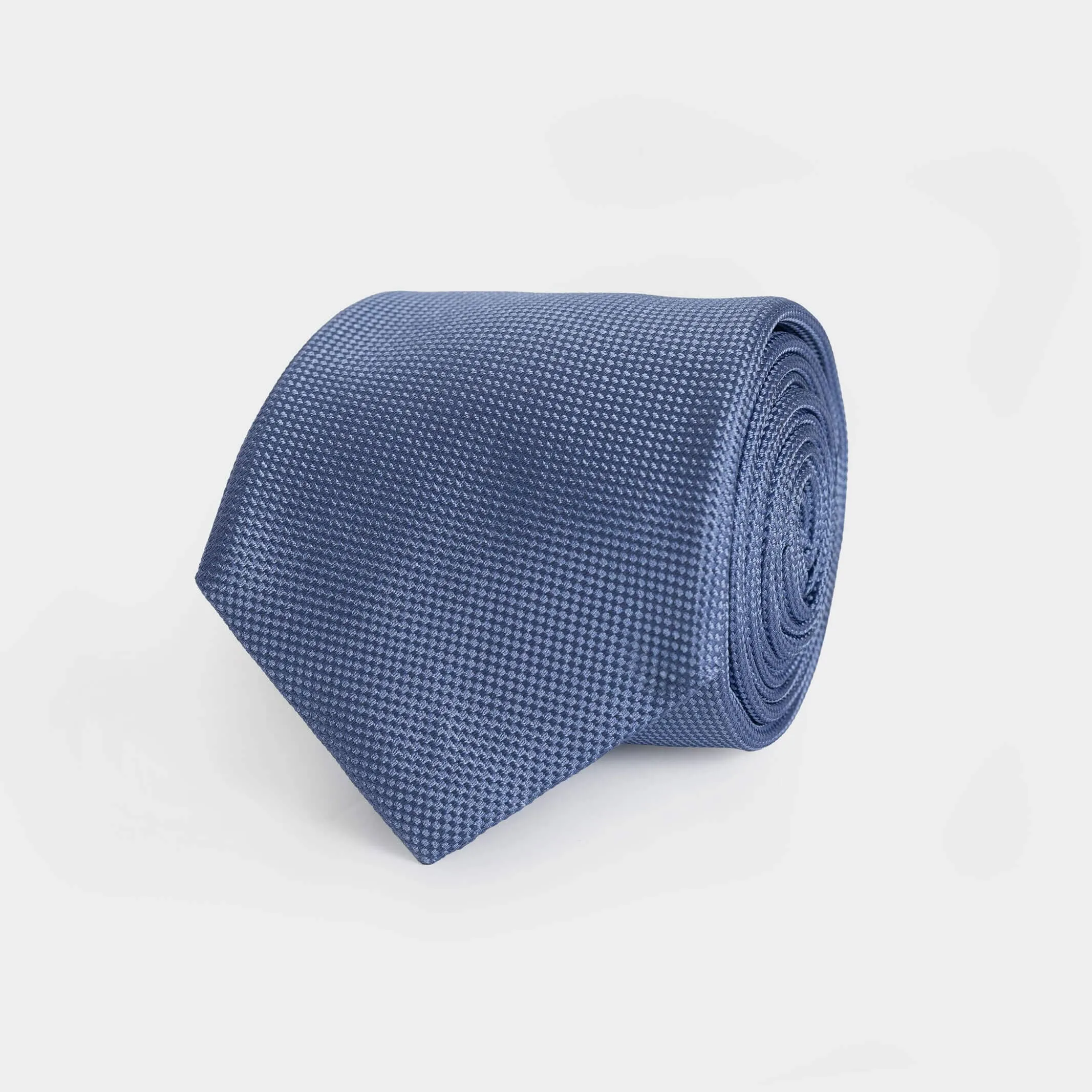 The Light Blue Barone Silk Tie