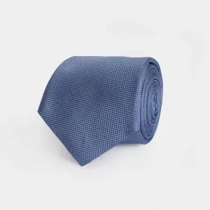 The Light Blue Barone Silk Tie