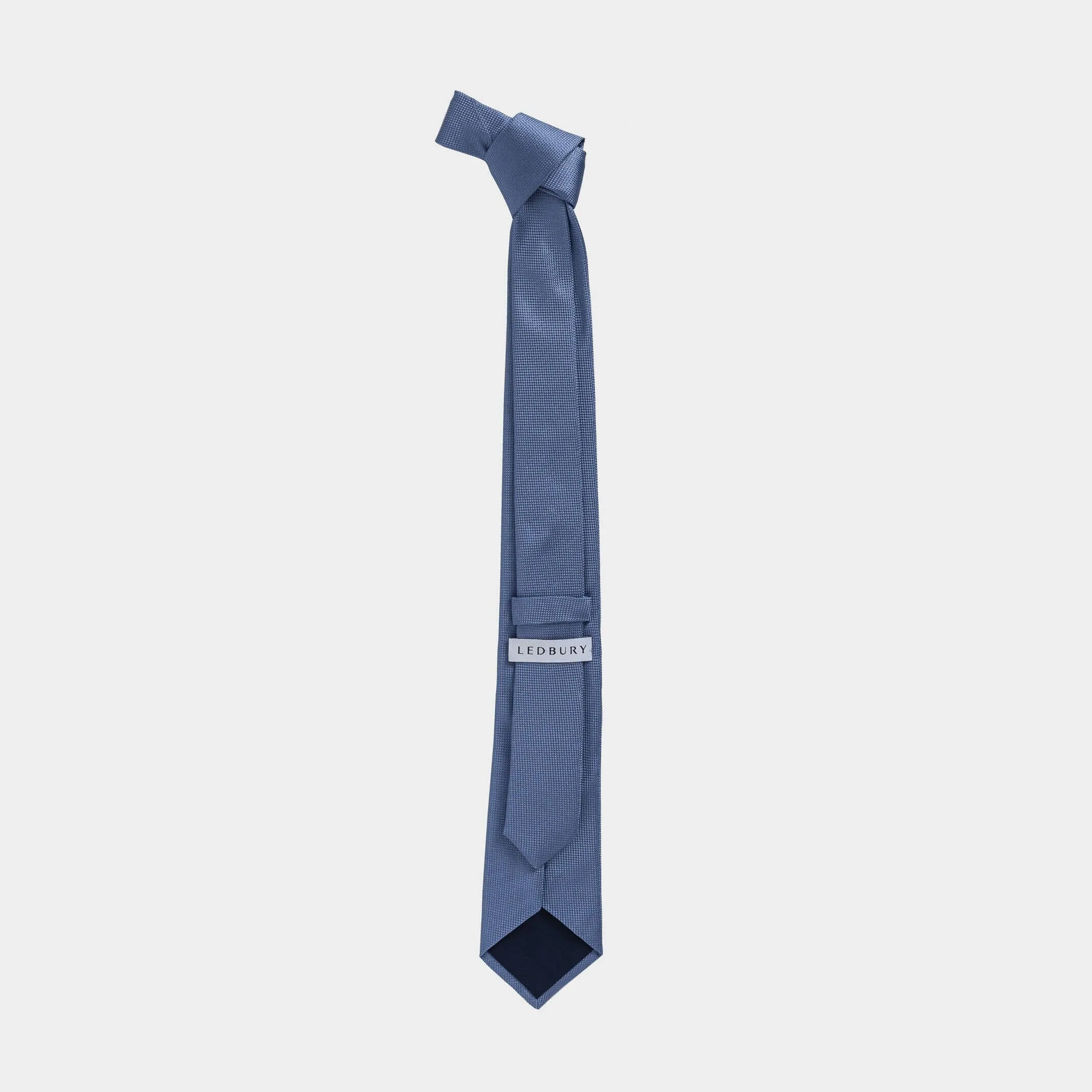 The Light Blue Barone Silk Tie