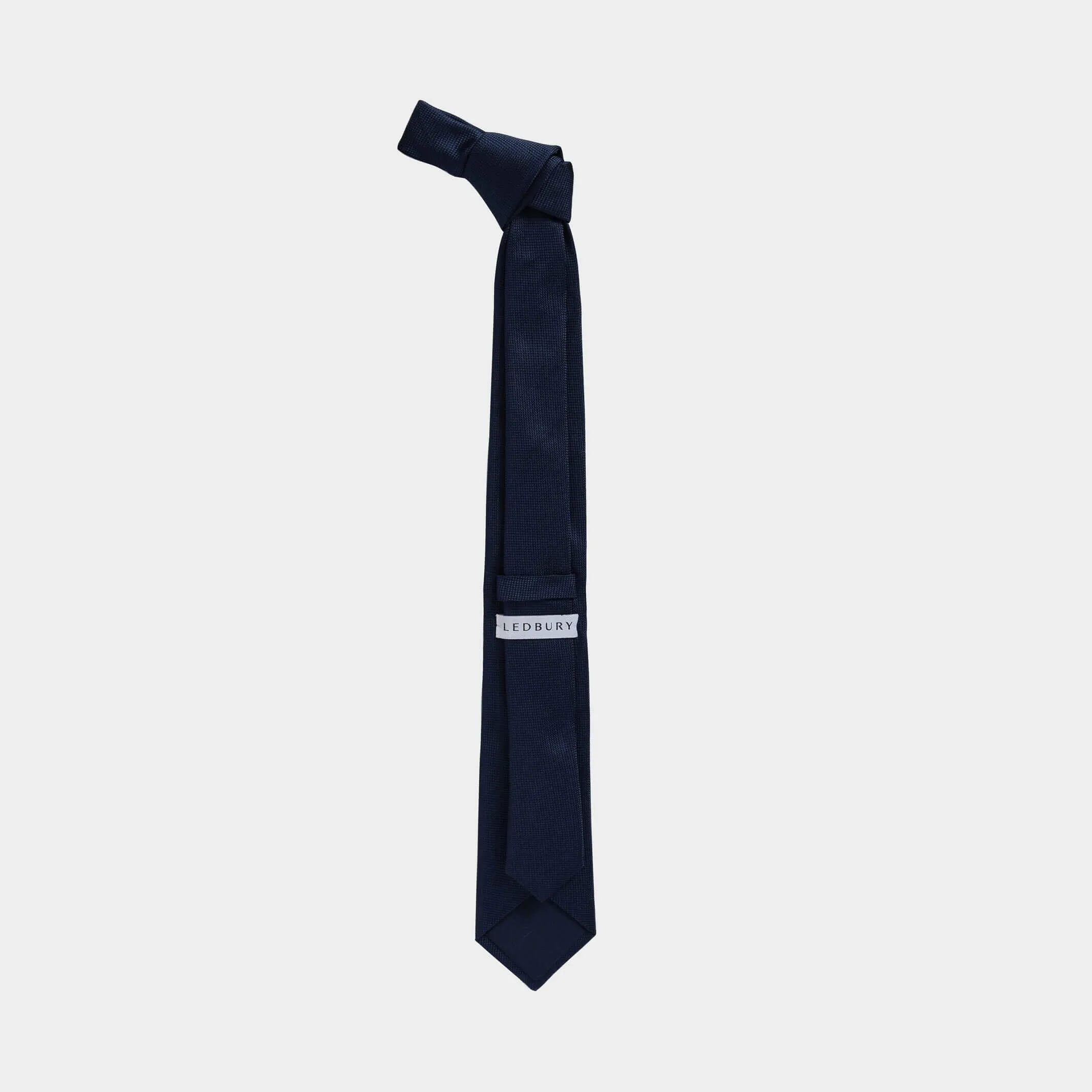 The Navy Barone Silk Tie