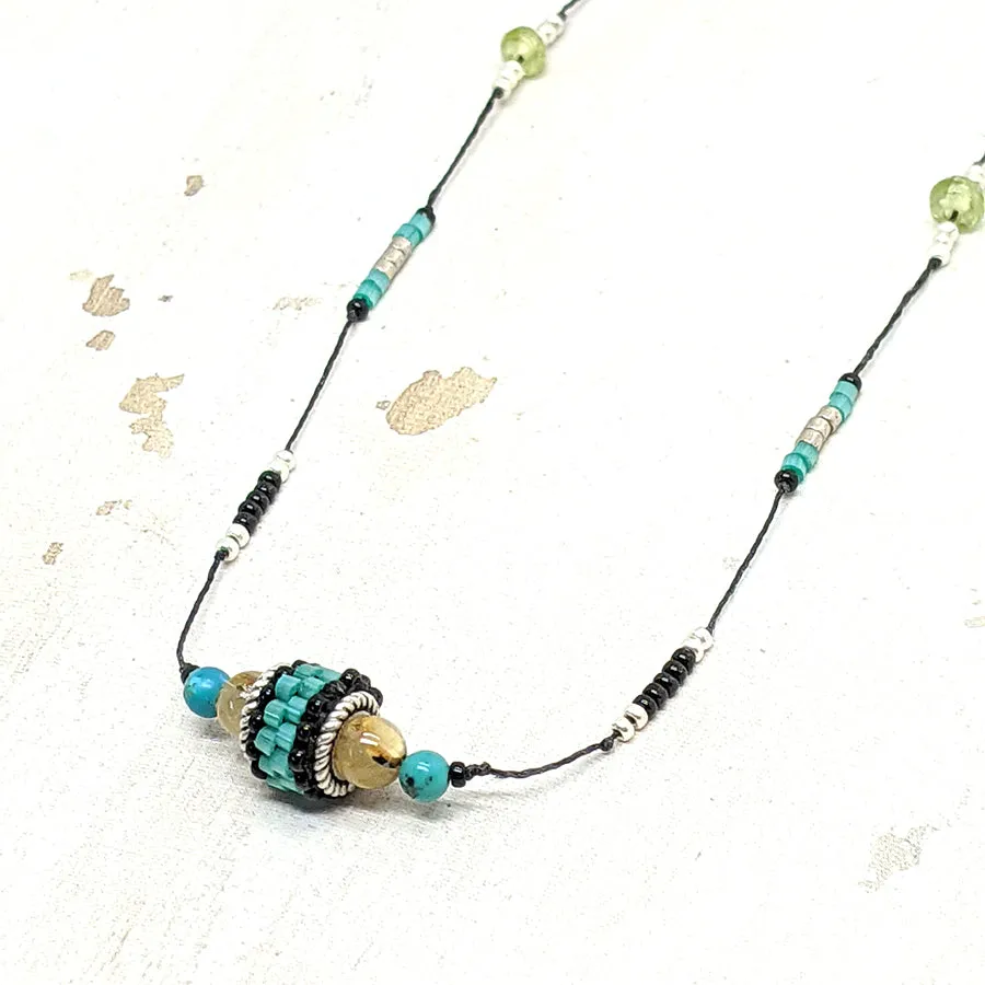 Three Graces Turquoise Necklace