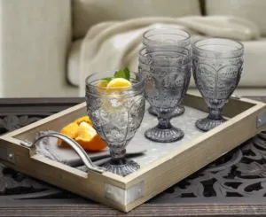 Trestle Goblet Grey Set of 4