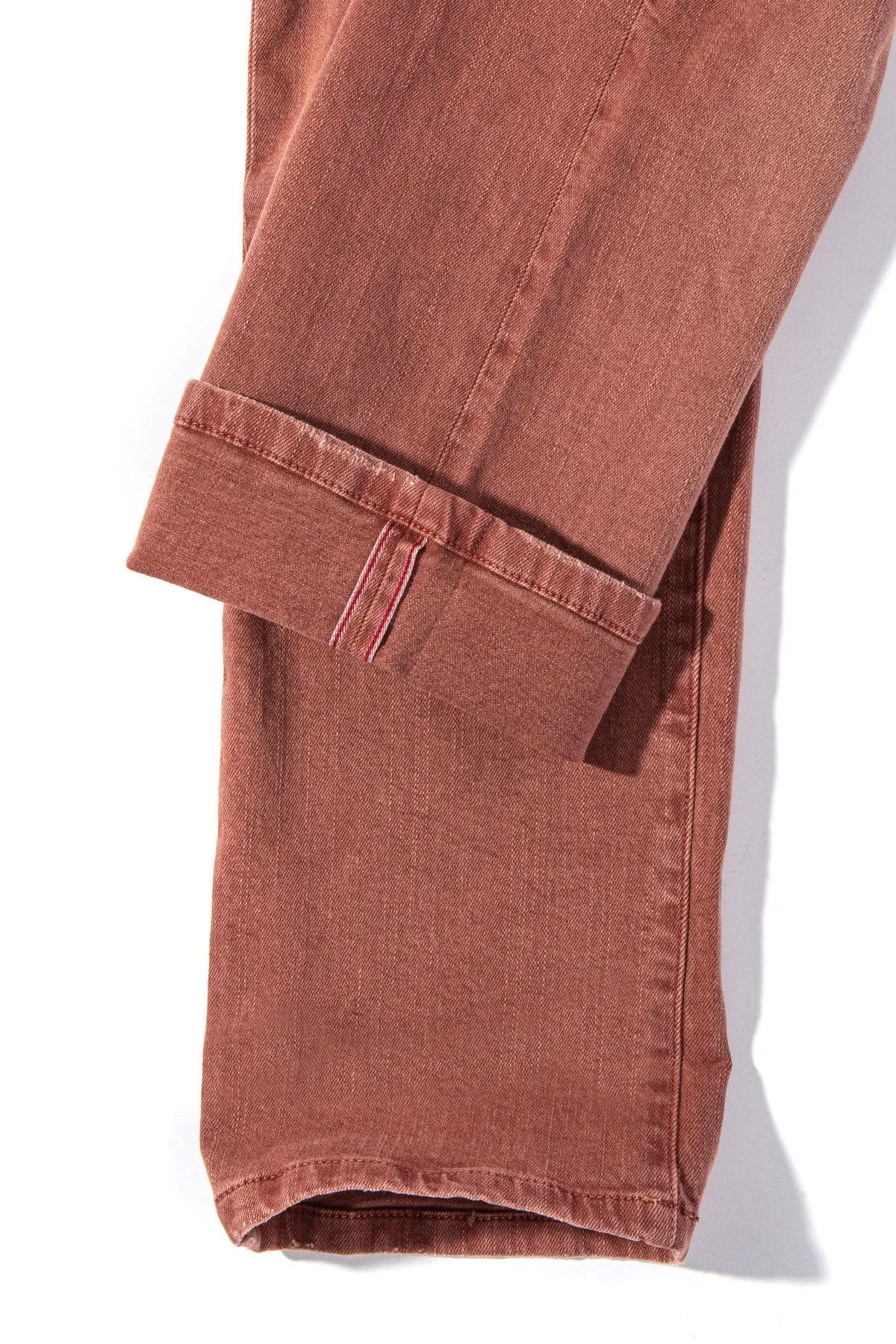 Tucson Selvedge Denim In Terracotta