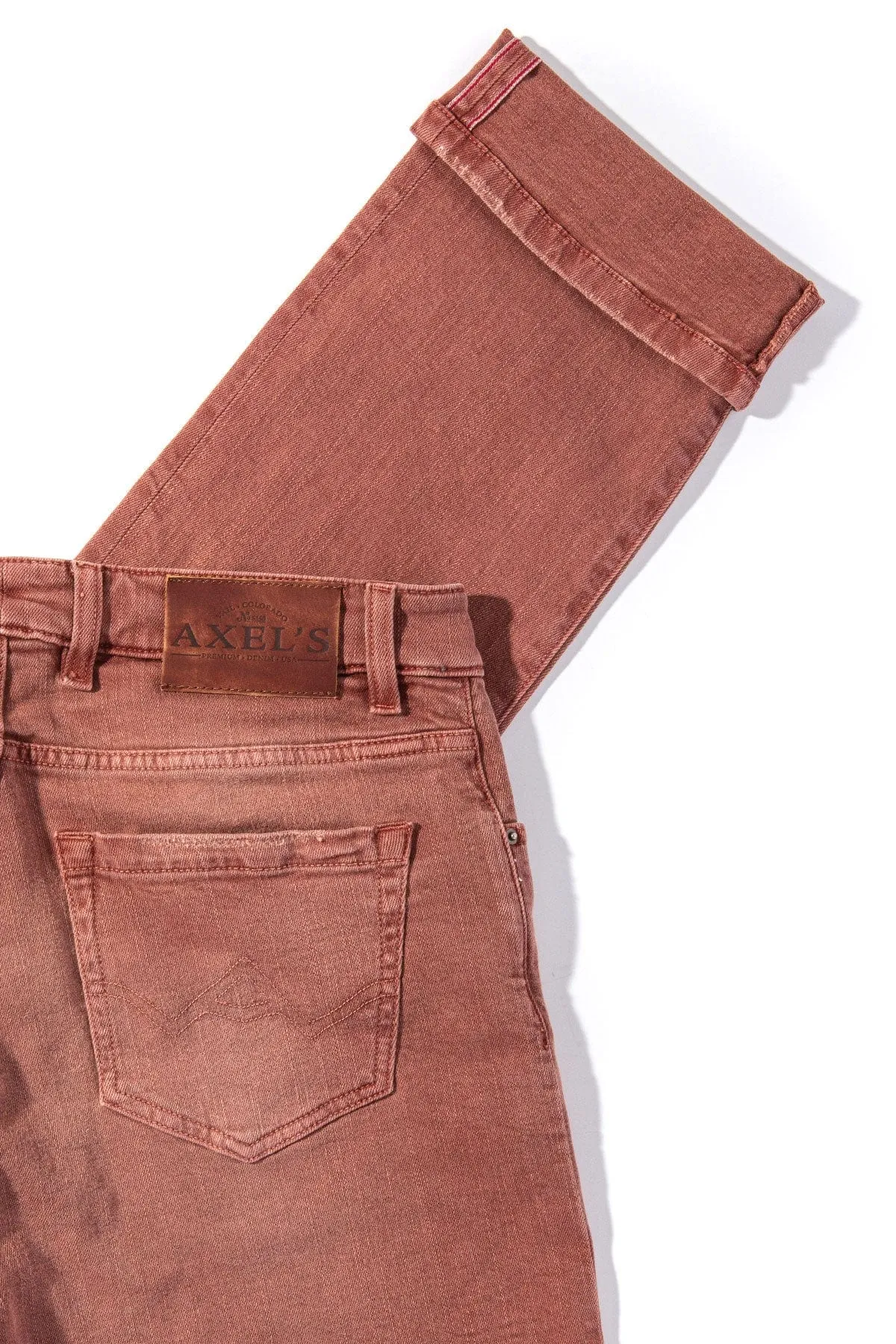 Tucson Selvedge Denim In Terracotta