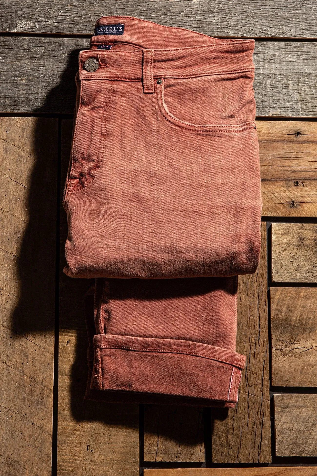 Tucson Selvedge Denim In Terracotta