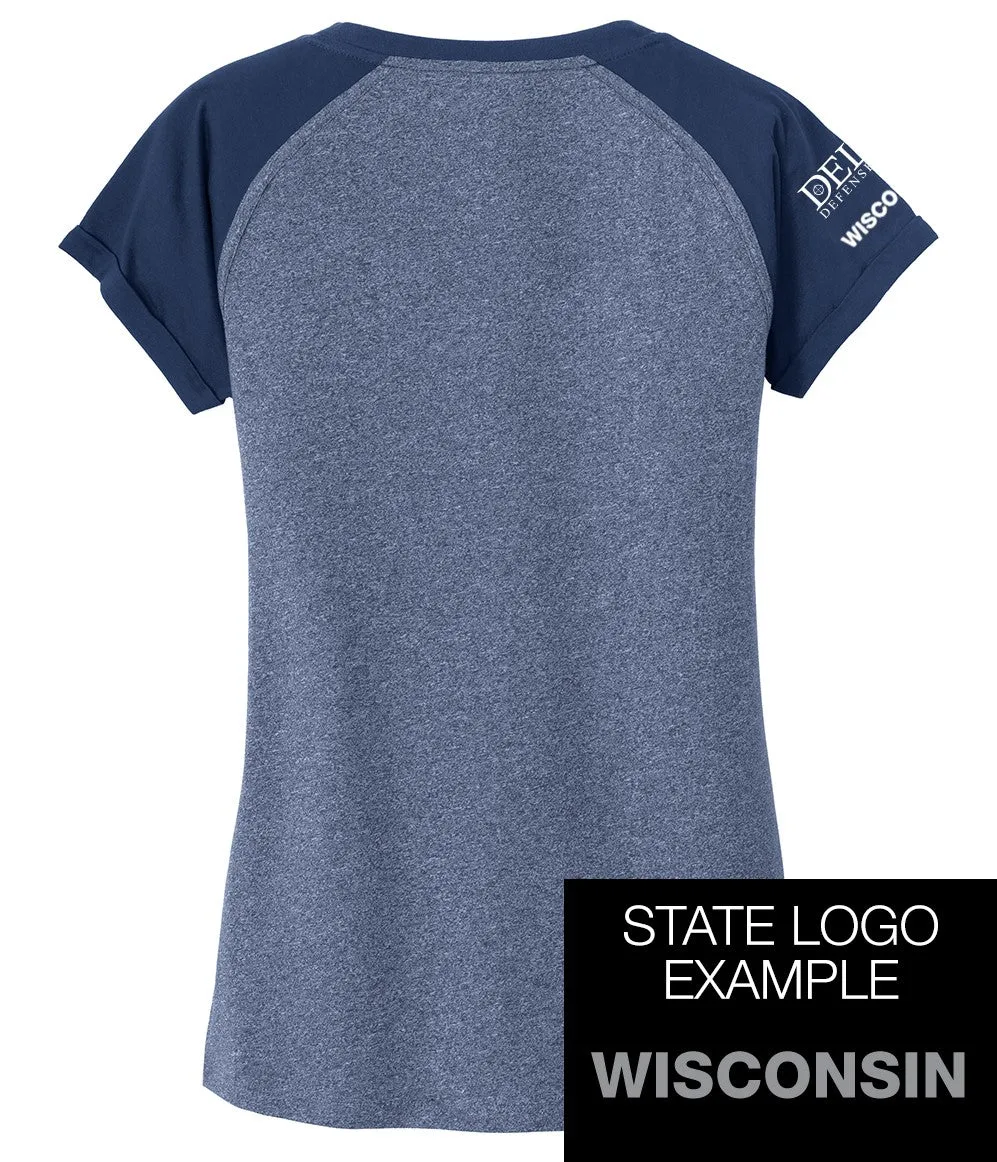 USCCA New Era® Ladies Heritage Blend Varsity Tee
