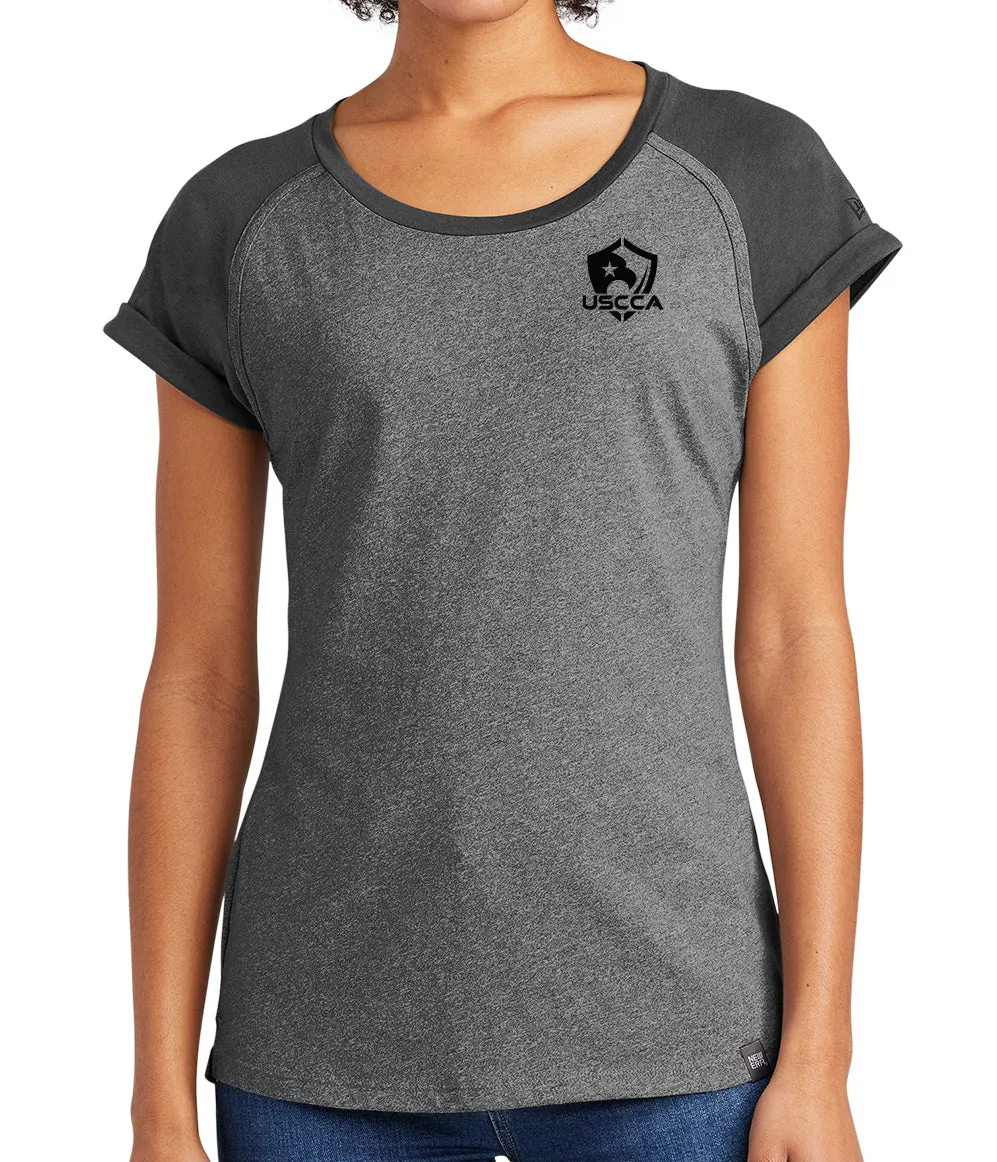 USCCA New Era® Ladies Heritage Blend Varsity Tee