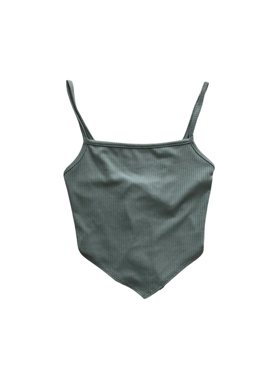 Valentina Cami Crop Top - Blue