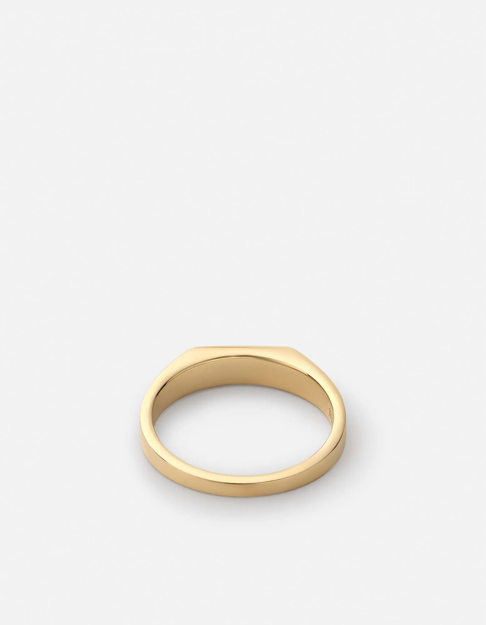 Valor Quartz Signet Pinky Ring, Gold Vermeil