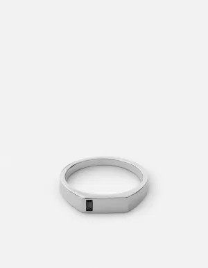 Valor Spinels Signet Ring, Sterling Silver/Polished