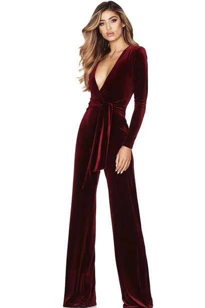 Vamp Velvet Jumpsuit by Nookie - RENTAL