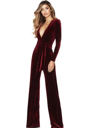 Vamp Velvet Jumpsuit by Nookie - RENTAL