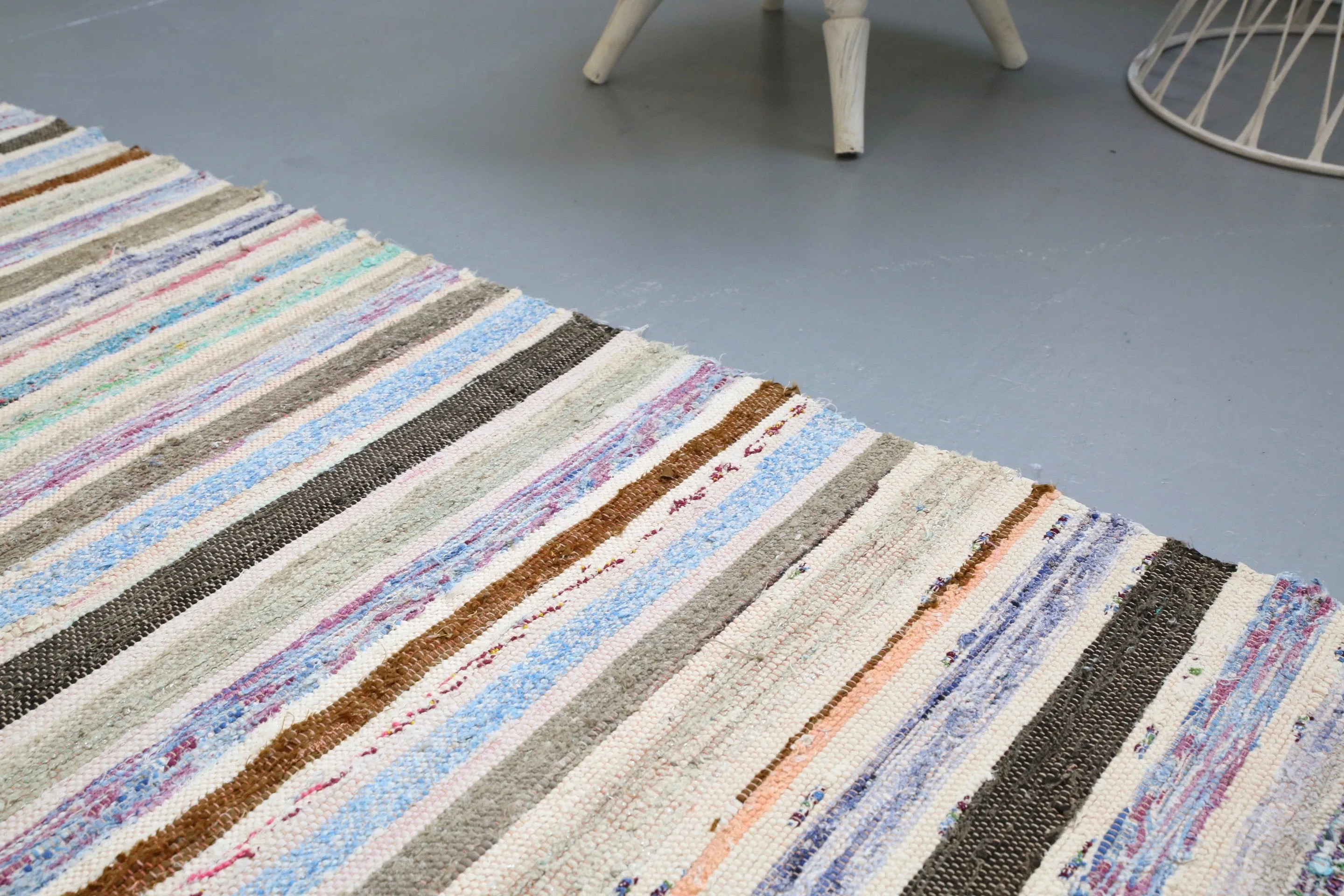 Vintage Chaput Kilim Runner 2.2ftx19.3ft