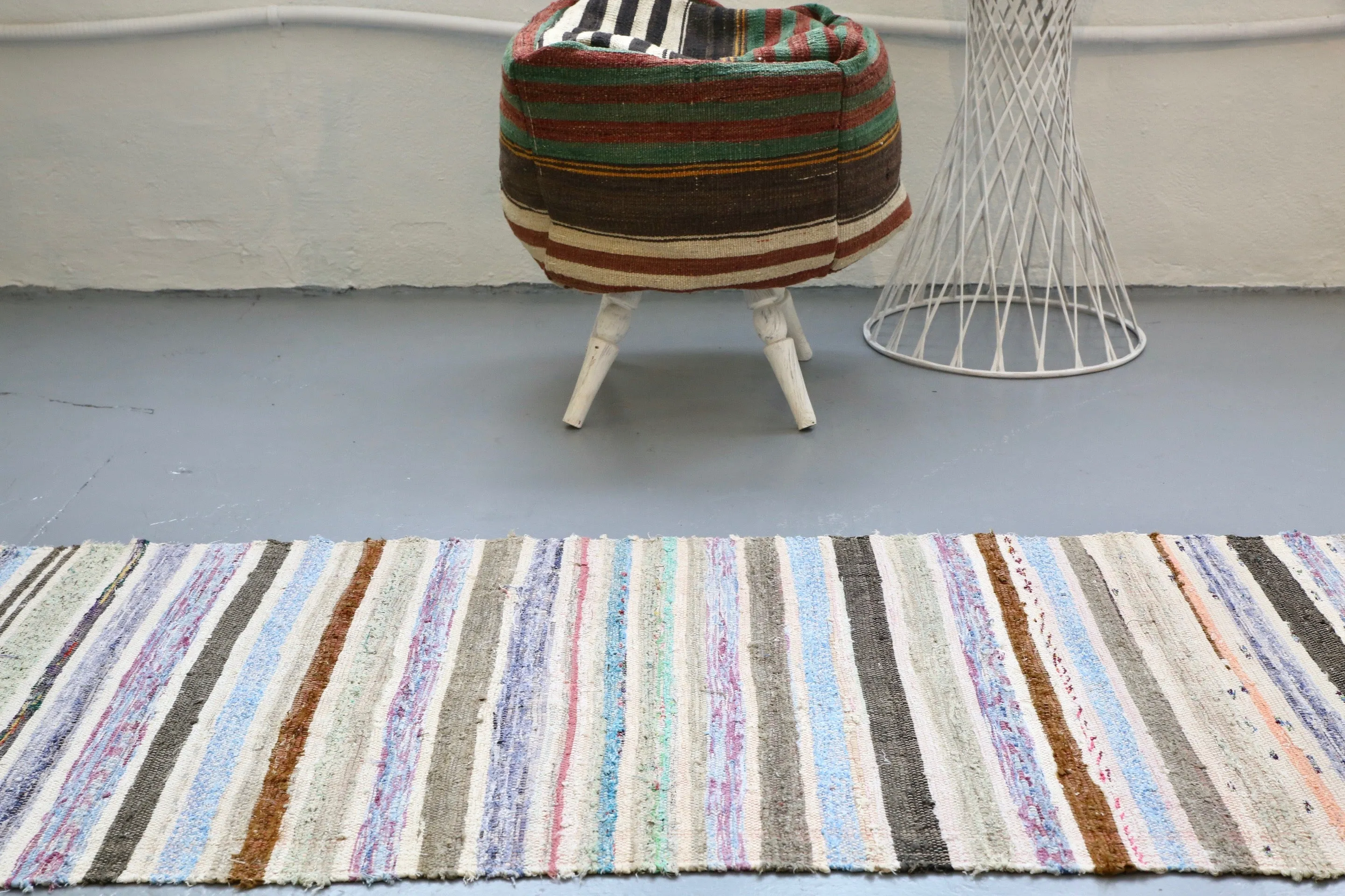 Vintage Chaput Kilim Runner 2.2ftx19.3ft