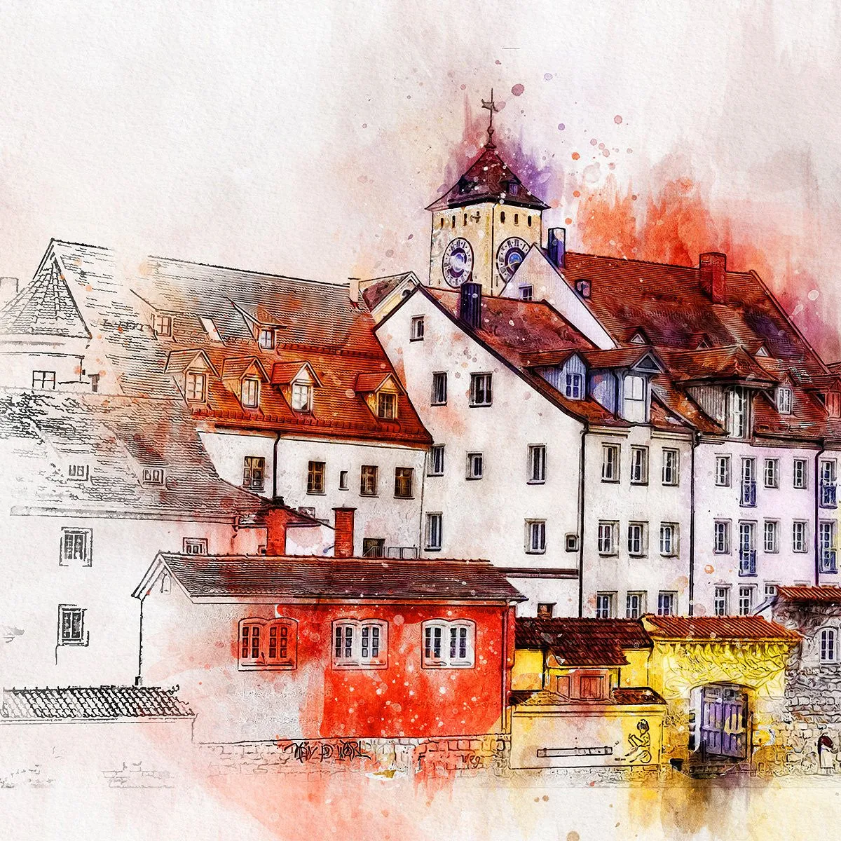 Watercolor Photoshop Artistic Action
